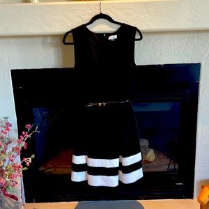 Medium Black/White Calvin Klein Dress
